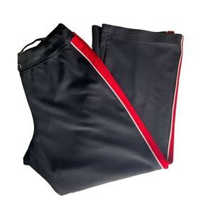 New York & Company Sweat Pants Large Women's NY & Co Black Red Stripe